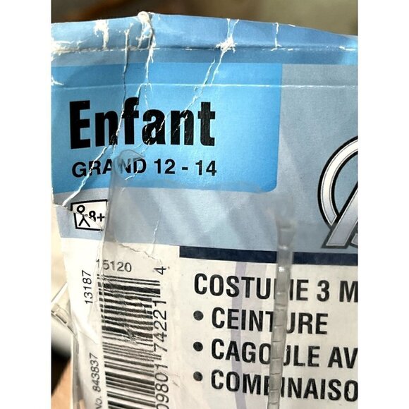 Classic Captain America Muscle Costume, Super Hero Child Large 12-14 - Picture 4 of 6